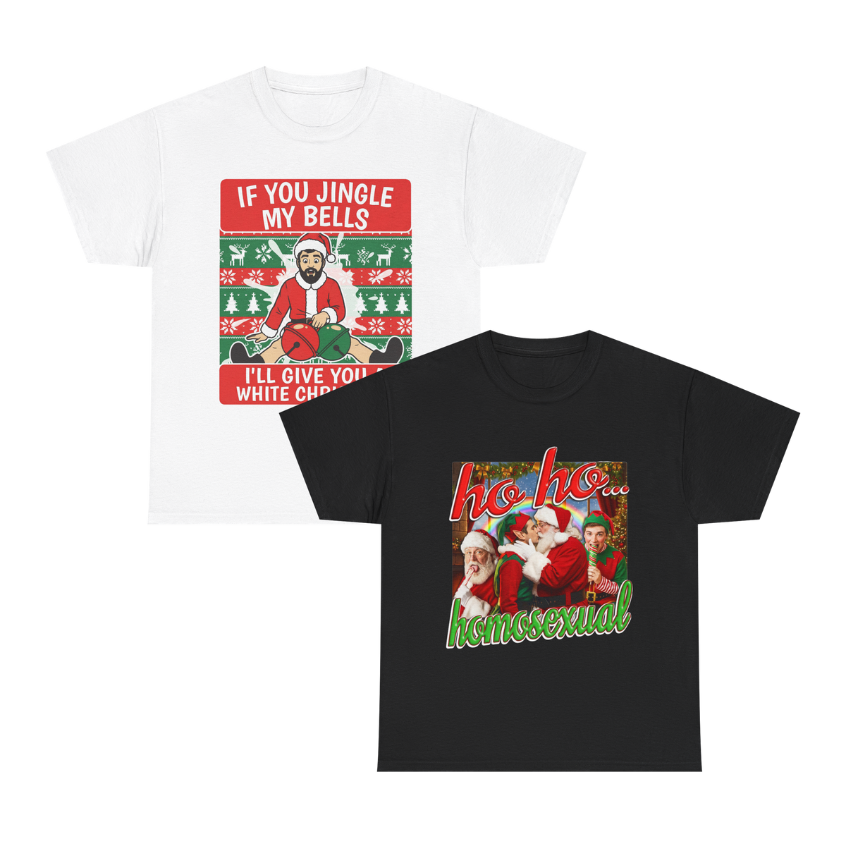 Christmas Couple – Funny Matching Couples Christmas T-Shirt Set