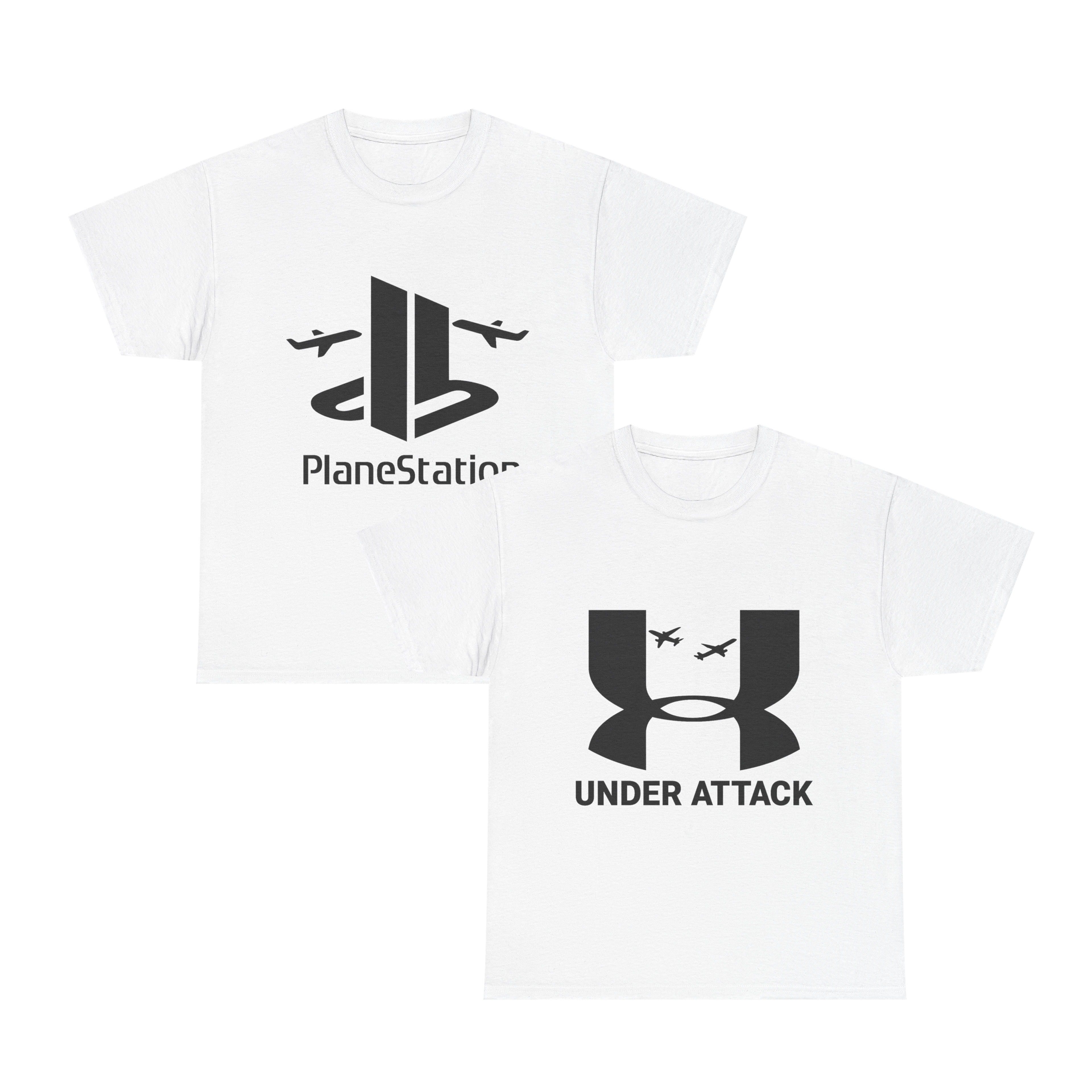 Plane Attack Couples Matching T-Shirts