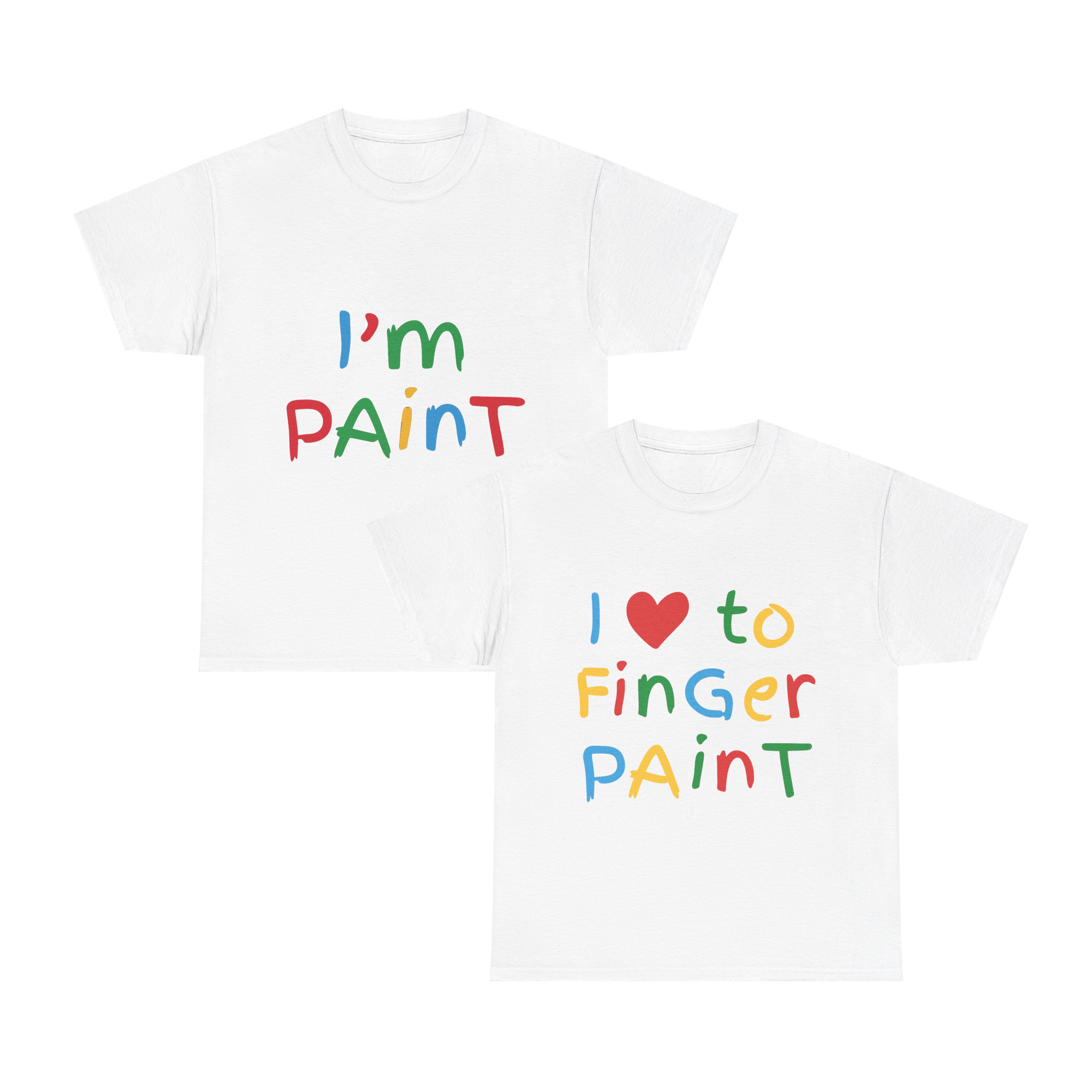 Paint – Funny Matching Couples T-Shirt Set